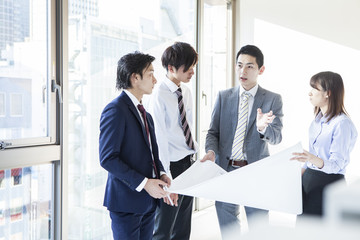 Canvas Print - Businessman of teamwork