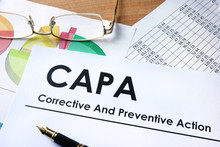 Paper With Words CAPA Corrective And Preventive Action Plans