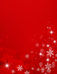Wall Mural - Red Christmas background