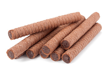 Wall Mural - Sweet chocolate round stick wafers