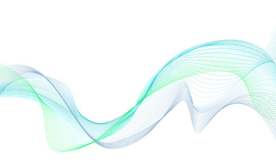 abstract wave element for design blue and white