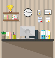 Poster - Modern office workspace.
