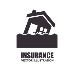 Sticker - icon insurance security design vector illustration eps 10