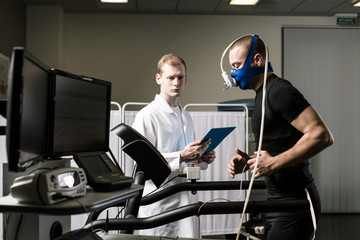 performing a treadmill test