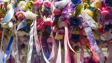 Wedding, Garlands Of Flowers In A Traditional Medieval Crafts Fa