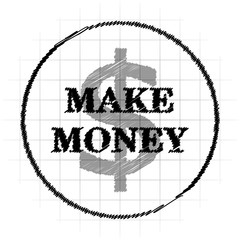 Sticker - Make money icon