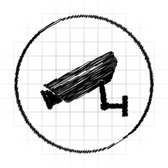 Wall Mural - Surveillance camera icon