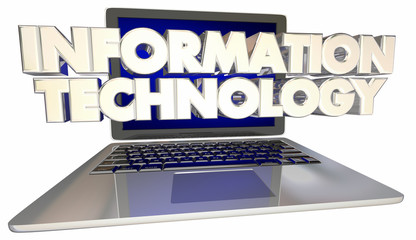 Information Technology IT Career Job Computer Laptop 3d Illustration