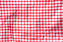 Crumpled Checkered Tablecloth