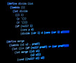 © cobracz - Functional programming code -  declarative paradigm, blue color