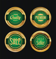 Poster - Sale luxury golden labels collection