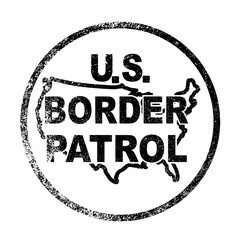 Poster - United States Border Control Stamp