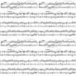 Music sheet on white, seamless pattern