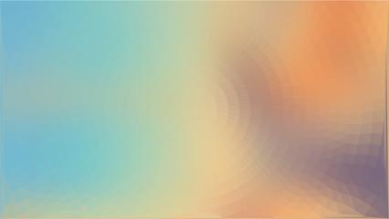 Aufkleber - Blue orange triangle circle abstract background
