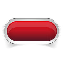 Poster - Empty red button vector
