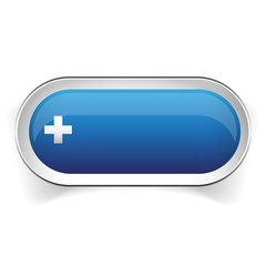 Poster - Empty blue button vector