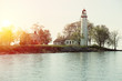 Pointe aux Barques Lighthouse, built in 1848