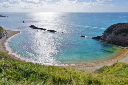 Cuadros en Lienzo Lulworth Cove on the English Jurassic Coast in Dorset, England