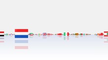 The National Flag Of Various Countries.