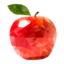 Vector Red Apple Triangles