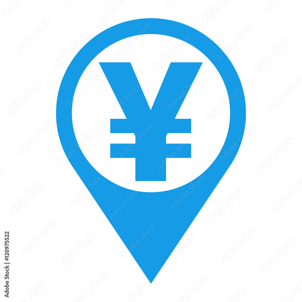 icono-plano-localizacion-s-mbolo-yen-azul-stock-illustration-adobe-stock