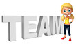 © visible3dscience - kid girl with Team