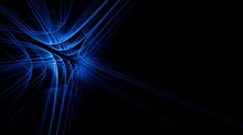 Abstract Blue Fractal Background