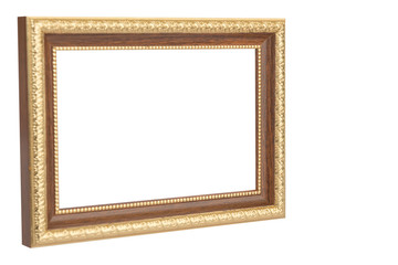 Picture frame isolated on the white background