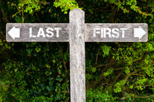 LAST Versus FIRST Directional Signs