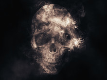 Smoke Skull Illustration