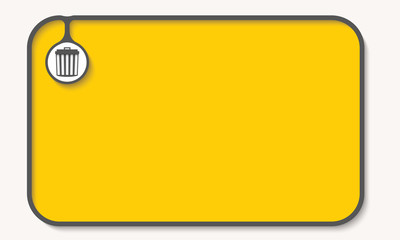 Poster - Text box for fill your text and trashcan