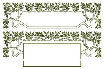 Wall Mural - Vector abstract framework from the bound flowers and plants