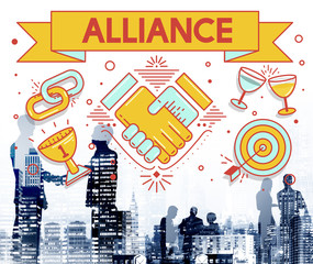 Wall Mural - Alliance Team Together Collaboration Partnership Concept