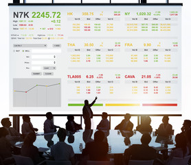 Poster - Stock Exchange Trading Forex Finance Graphic Concept