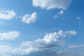 Wall Mural - Clouds and blue sky background