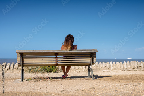 Femme Sur Un Banc Face A La Mer Buy This Stock Photo And Explore Similar Images At Adobe Stock Adobe Stock