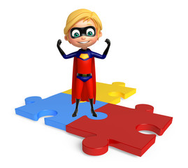 Sticker - Superboy with Puzzle