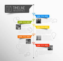 Poster - Vector Infographic timeline report template