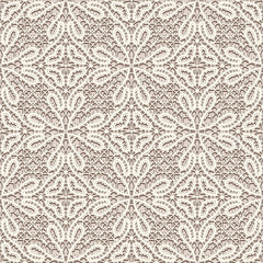 Wall Mural - Vintage lace fabric texture, seamless pattern