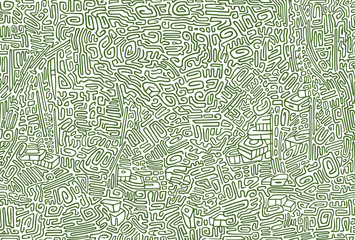 Abstract background with hieroglyphs. The chaotic arrangement of lines. Plain monochromatic
pattern.