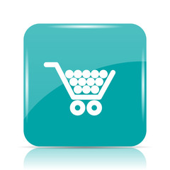 Canvas Print - Shopping cart icon