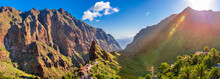 Panoramic Aerial View Over Masca Village, The Most Visited Tourist Attraction Of  Tenerife, Spain
