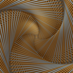 Poster - 3d rendering abstract background with repeat of wireframe geomet