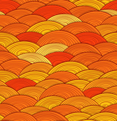 Poster - Abstract seamless pattern of yellow waves
