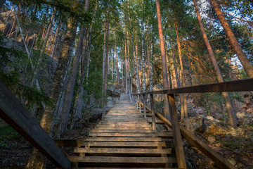  Wooden stairways
