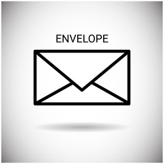 Poster - Envelope Icon Shadow Web Button Mail