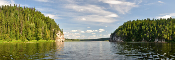 River panorama in the national Park 