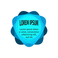 Poster - Bright design elements for the abstract colorful background. Color triangular stickers with the text. Web templates. Graphic contemporary design element.Bright children substrate under the text.