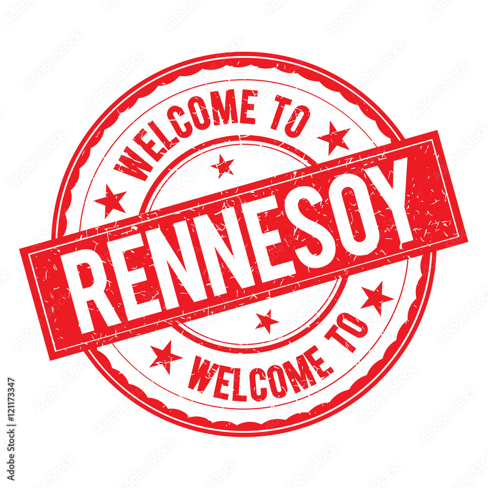 Welcome Rene Sign Welcome to RENNESOY Stamp Sign Vector. Stock Vector | Adobe Stock