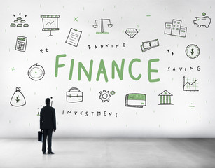 Wall Mural - Finance Accounting Banking Money Trade Concept